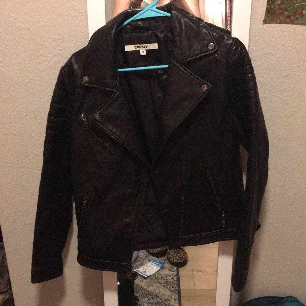 100% Leather DKNY jacket